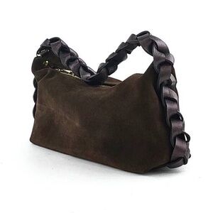 Marlon suede purse color chocolate